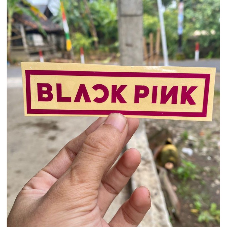 Stiker Black Pink cuting sticker 1 warna bahan berkualitas variasi helm motor hp