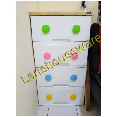 Lemari Plastik Lemari Pakaian Laci Plastik ROVEGA CTR SUSUN 4