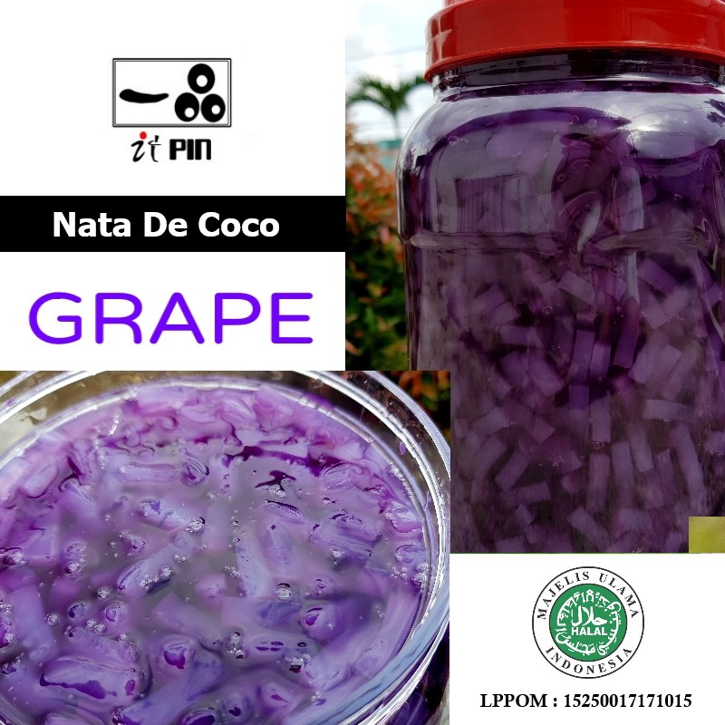 Nata de Coco Grape / Anggur @3,2kg