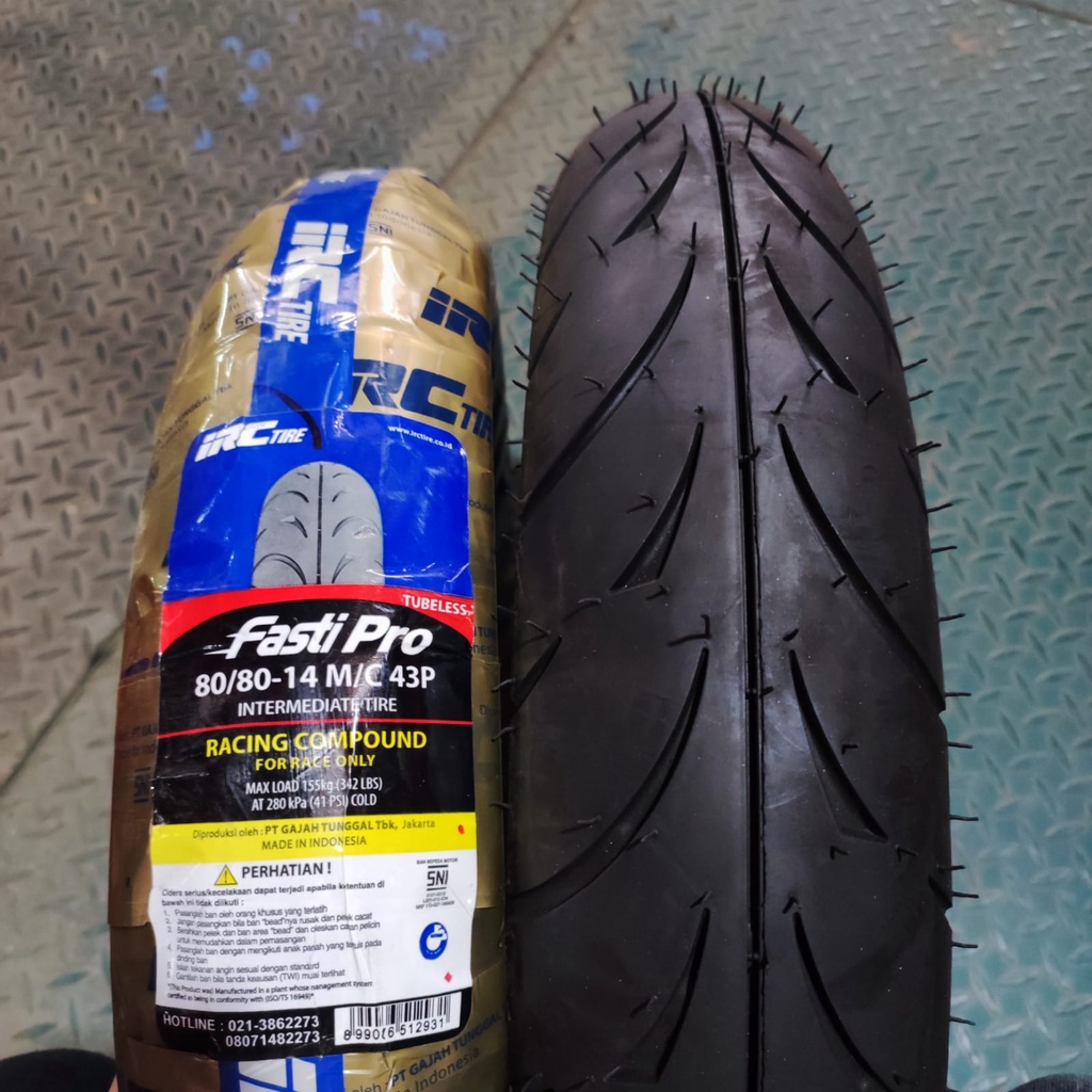 Ban racing matic IRC Fasti Pro 80 80 14 tubeless beat mio vario