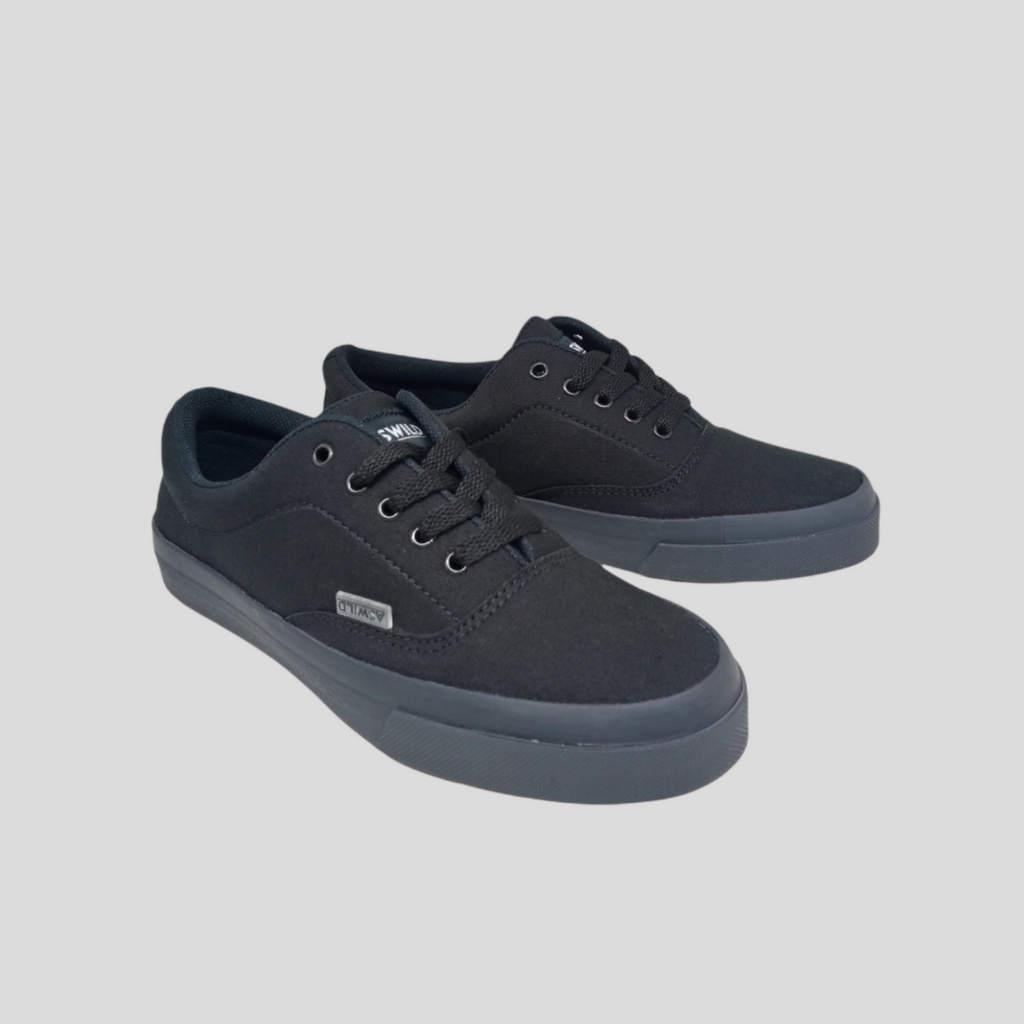 Sepatu Sneakers Pria ASWILD Series Takesi Black Outsole Gum