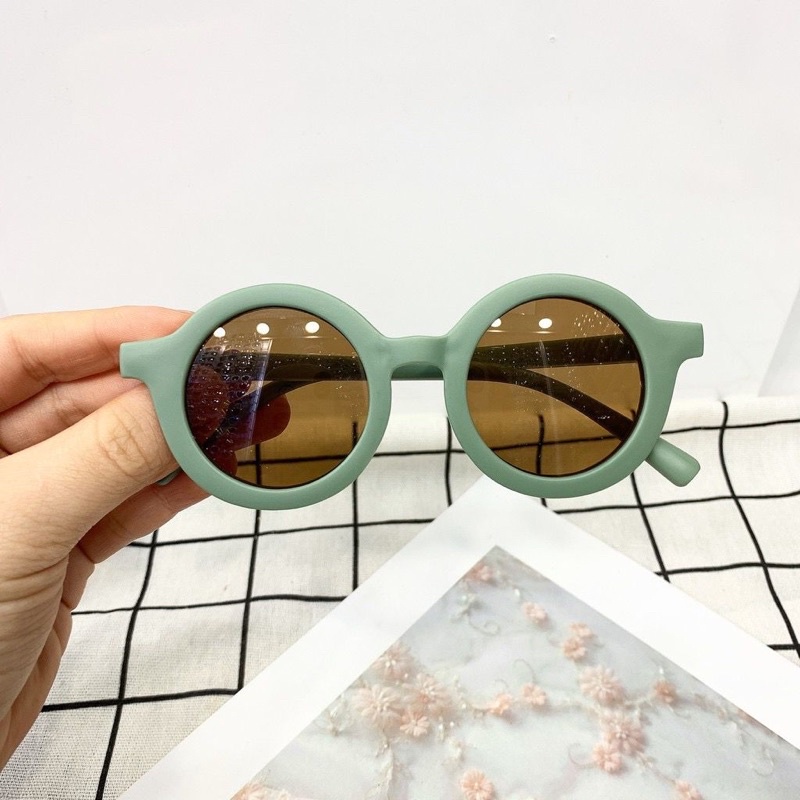 Kacamata anak/Kacamata Vintage 1-7 tahun-GREEN DV