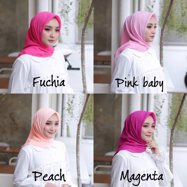 Bella Square Hijab Segi Empat Bahan Pollycotton Premium Part 2