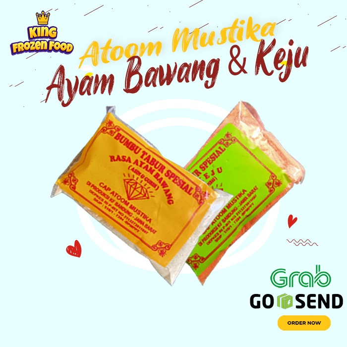 Atoom Mustika Bumbu Tabur Ayam Bawang &amp; Keju 50G