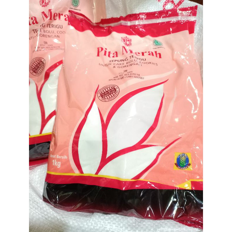 tepung terigu pita merah kemasan 1 kg