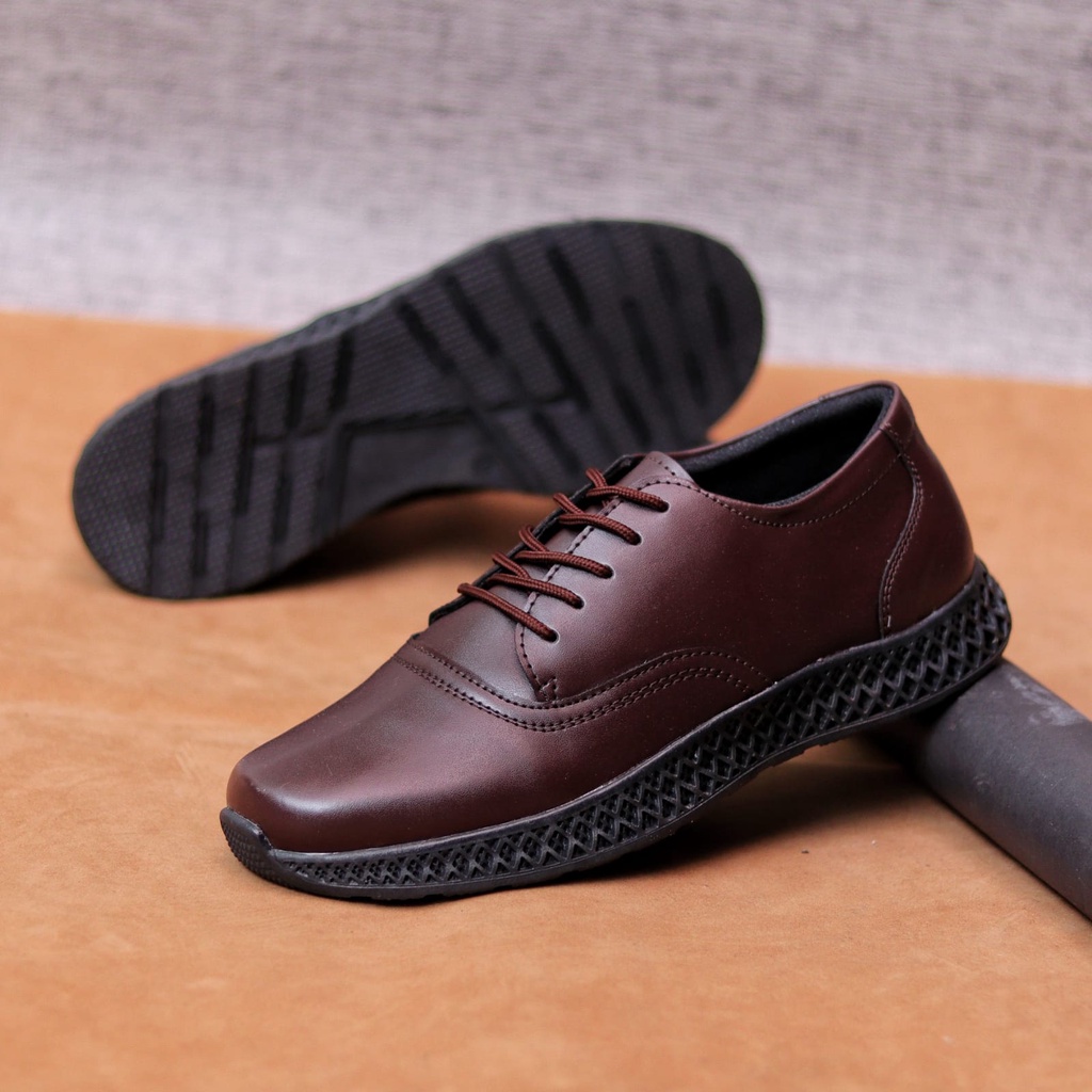 ALVE Sepatu Kasual Formal Pria Pantofel CaSUAL Kerja Kantor Kuliah Trendy Simple Murah