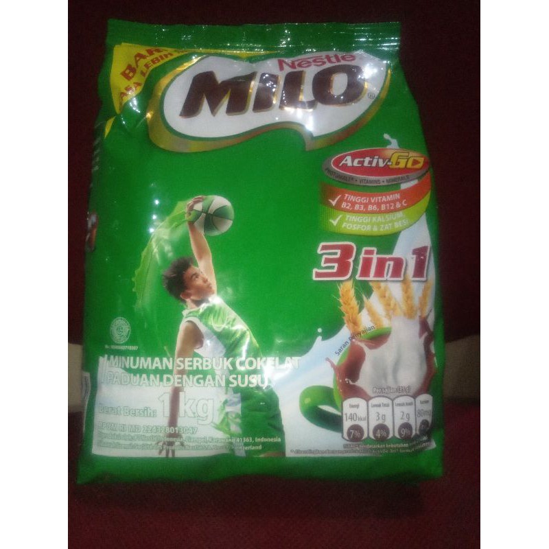 

Milo 3 in 1 1kg