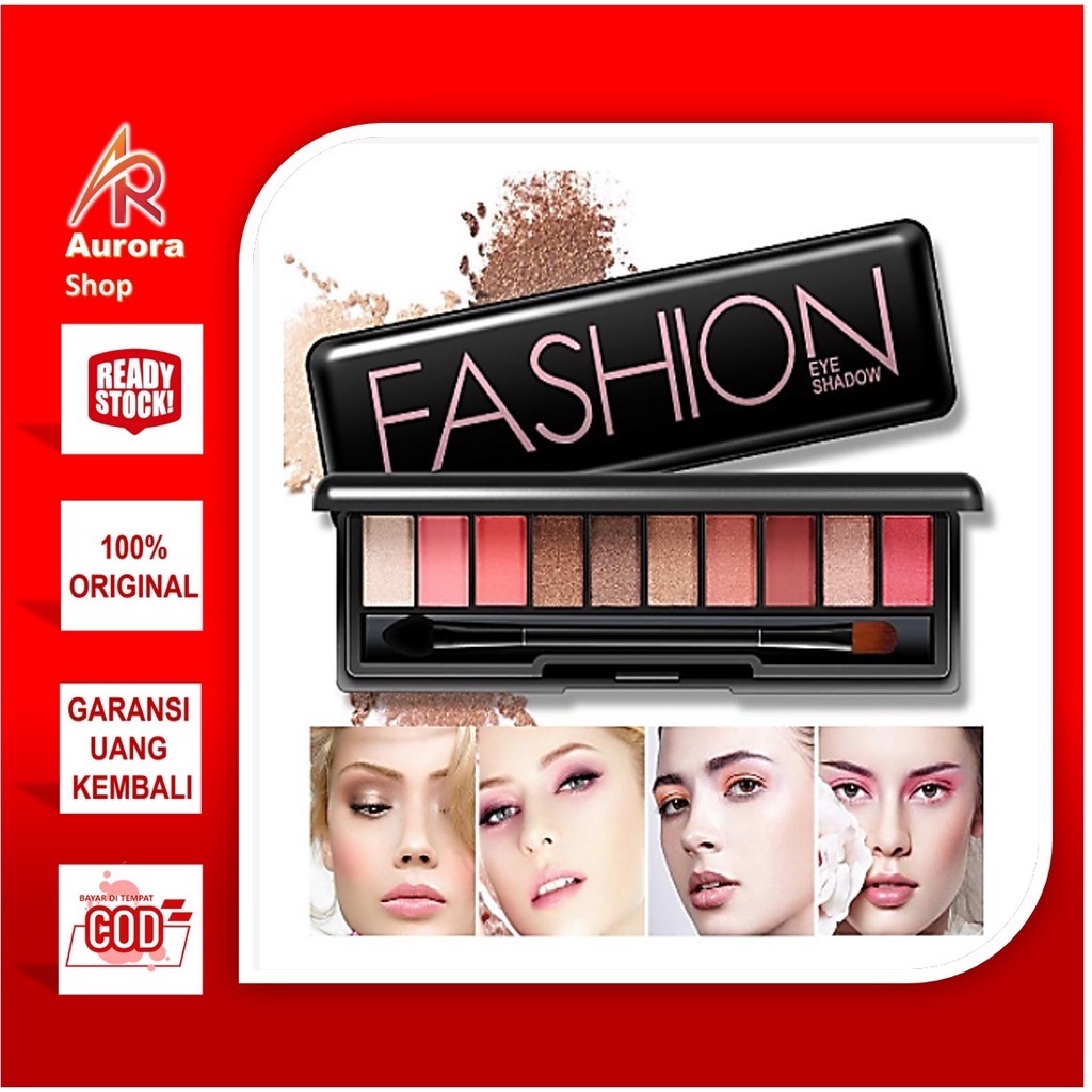 Lameila Fashion Matte Eyeshadow Pallet Makeup 10 warna By Aurora 9999