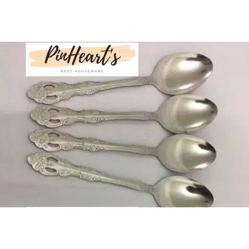 SENDOK MAKAN STAINLESS MOTIF WAYANG TEBAL 24GRAM ISI 12PCS | SENDOK MAKAN | MOTIF WAYANG TEBAL
