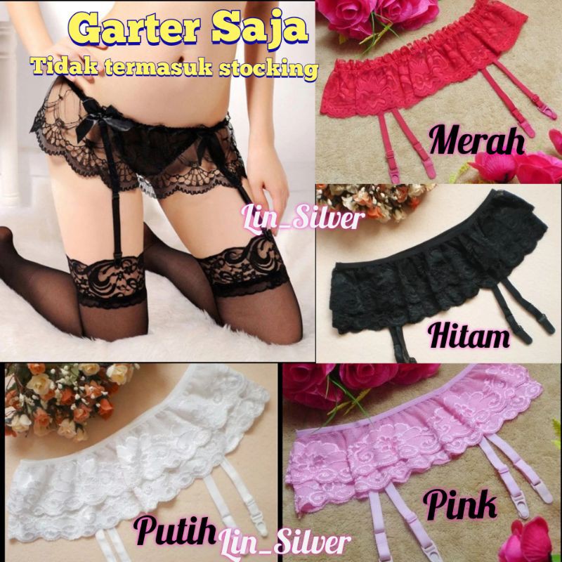 Garter Belt Pelangkap Lingerie G - String dan Stocking Wanita ( Belum termasuk Stocking )