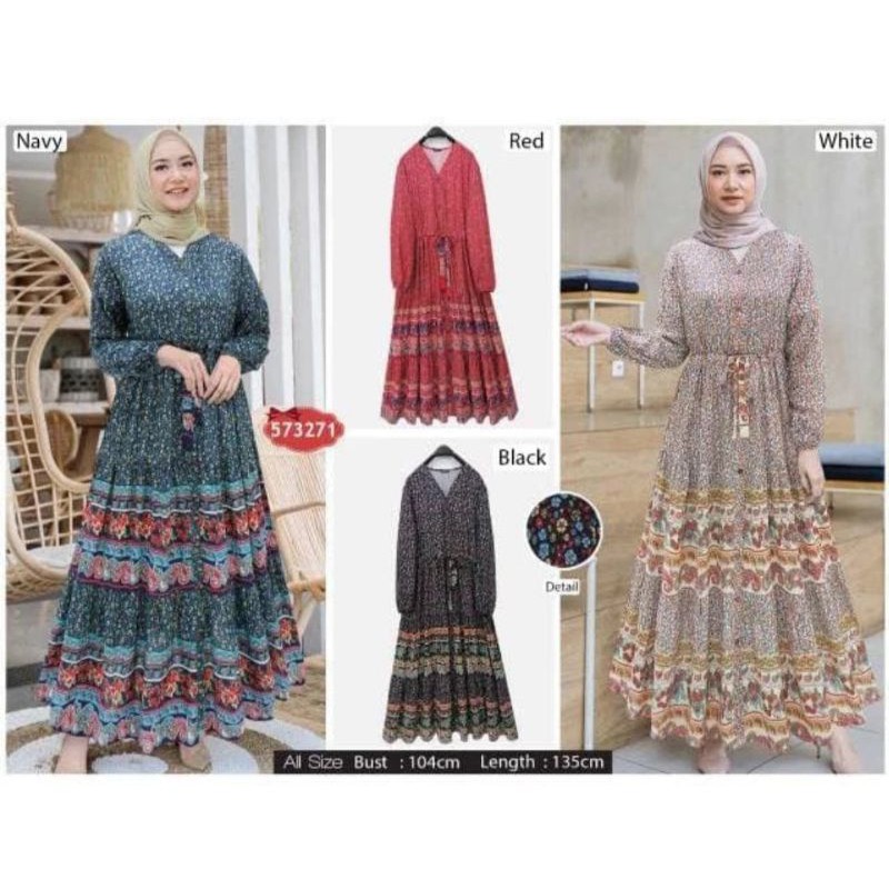 Baju gamis bangkok extu 573271/gamis extu
