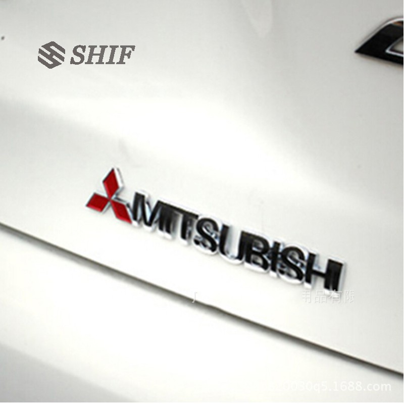 Mitsubishi Stiker Emblem / Badge 3D Untuk Fender Samping Mobil Mitsubishi