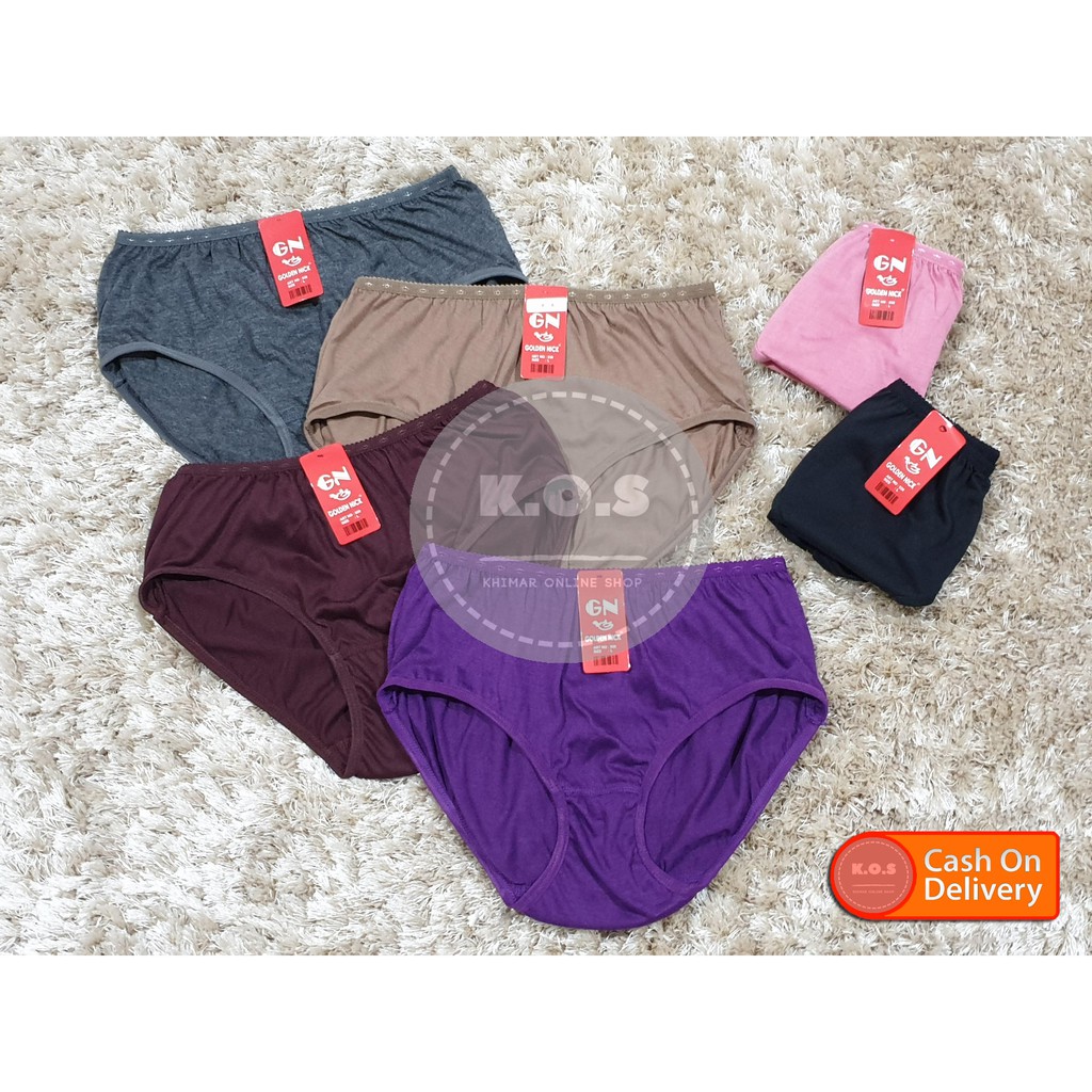 celana dalam wanita cd wanita goldennick warna gelap size lengkap m,l,xl,xxl