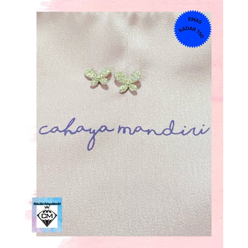Anting Emas Kadar 750 (17K) Berat 1,56 Gram