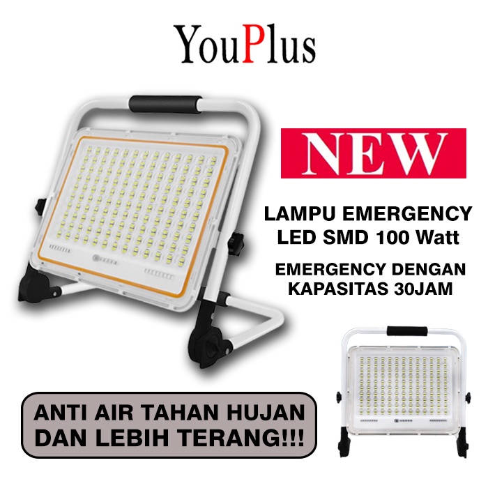 Jual YOUPLUS LAMPU PORTABLE SOROT EMERGENCY 100W / SOROT EMERGENCY