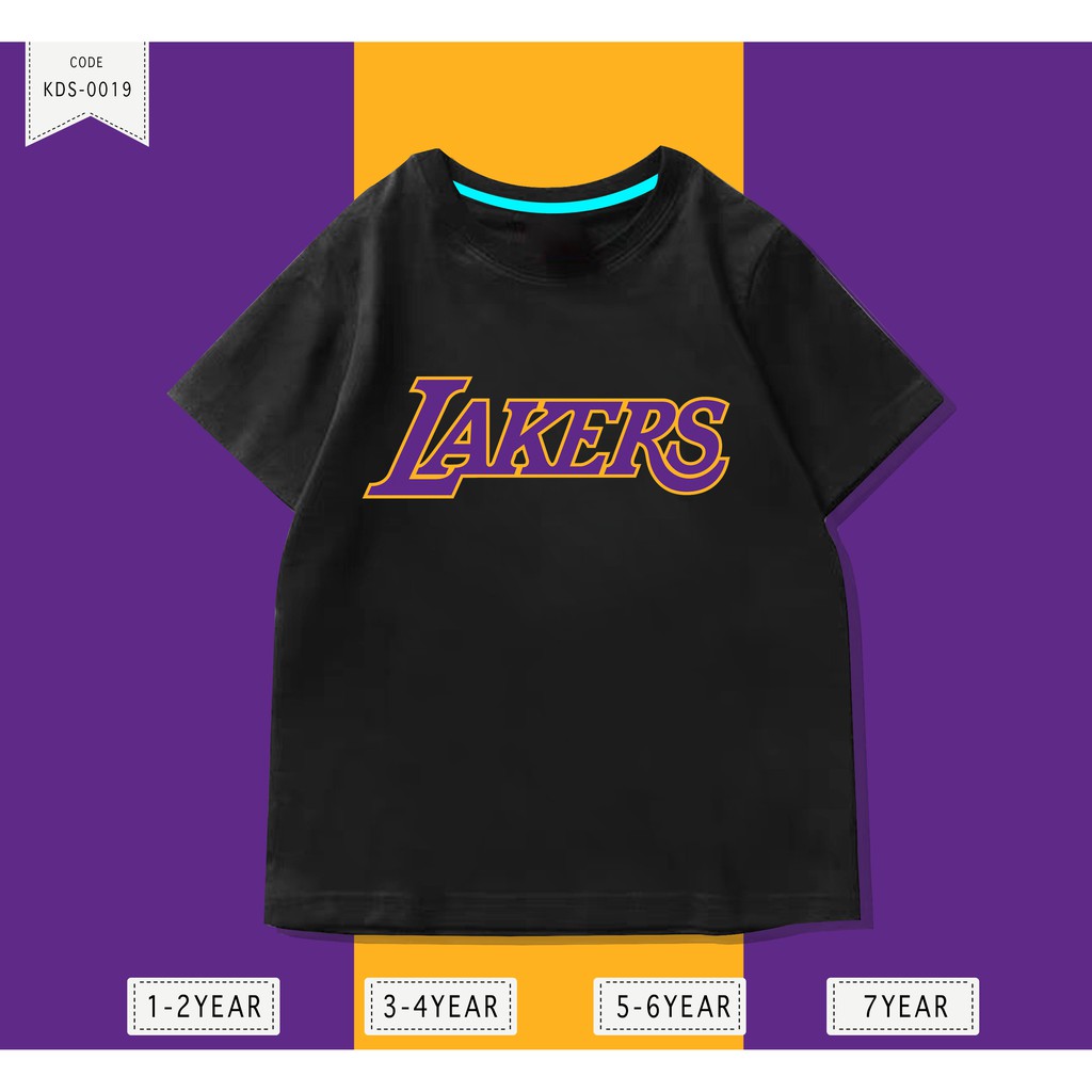 Baju Anak / Kaos Distro DTF Anak Laki Laki dan Perempuan / LAKERS / Unisex / Motif / KIDS
