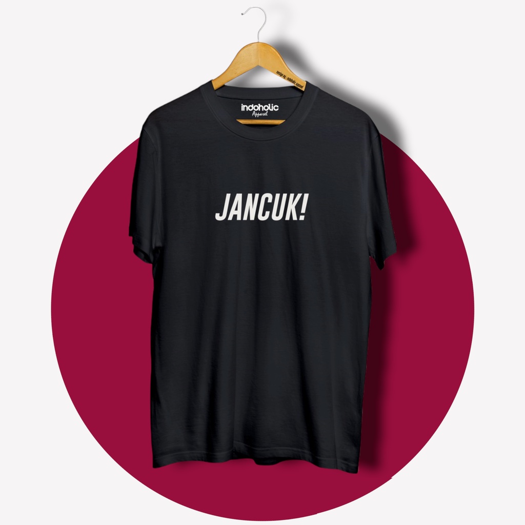 Indoholic Atasan Baju Pakaian Pria Cowok wanita Kaos Distro Murah terbaru Combed 100% Original Jancoek