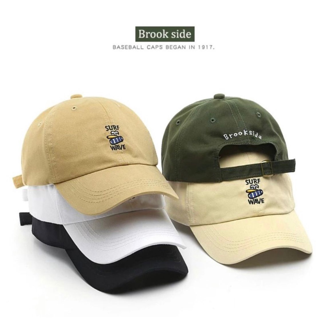 Topi wanita korean style caps surf wave COD