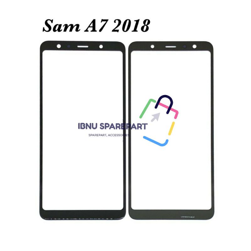 GLASS - KACA LCD TOUCHSCREEN FOR SAMSUNG A7 2018 - A750 - TS ONLY