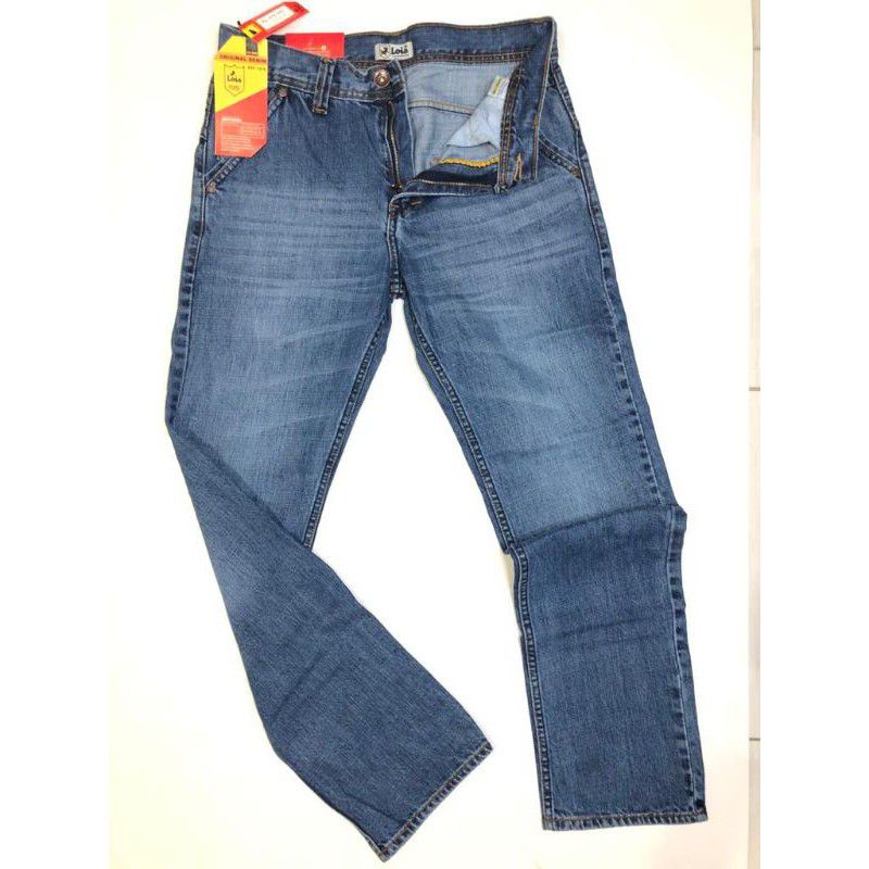 Celana Panjang Jeans Lepis Pria Panjang Model Standar Merk Max Luis Lois Biru Hitam Lions Luis Ukura