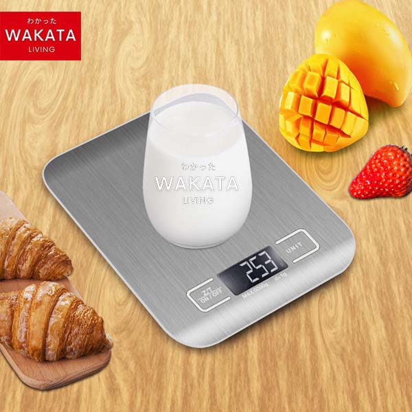 THOME Timbangan Dapur Kue Digital 5Kg STAINLESS / Stylish Timbangan Dapur Digital Kue Kitchen Scale untuk Kopi Makanan Tepung - Timbangan Digital Dapur