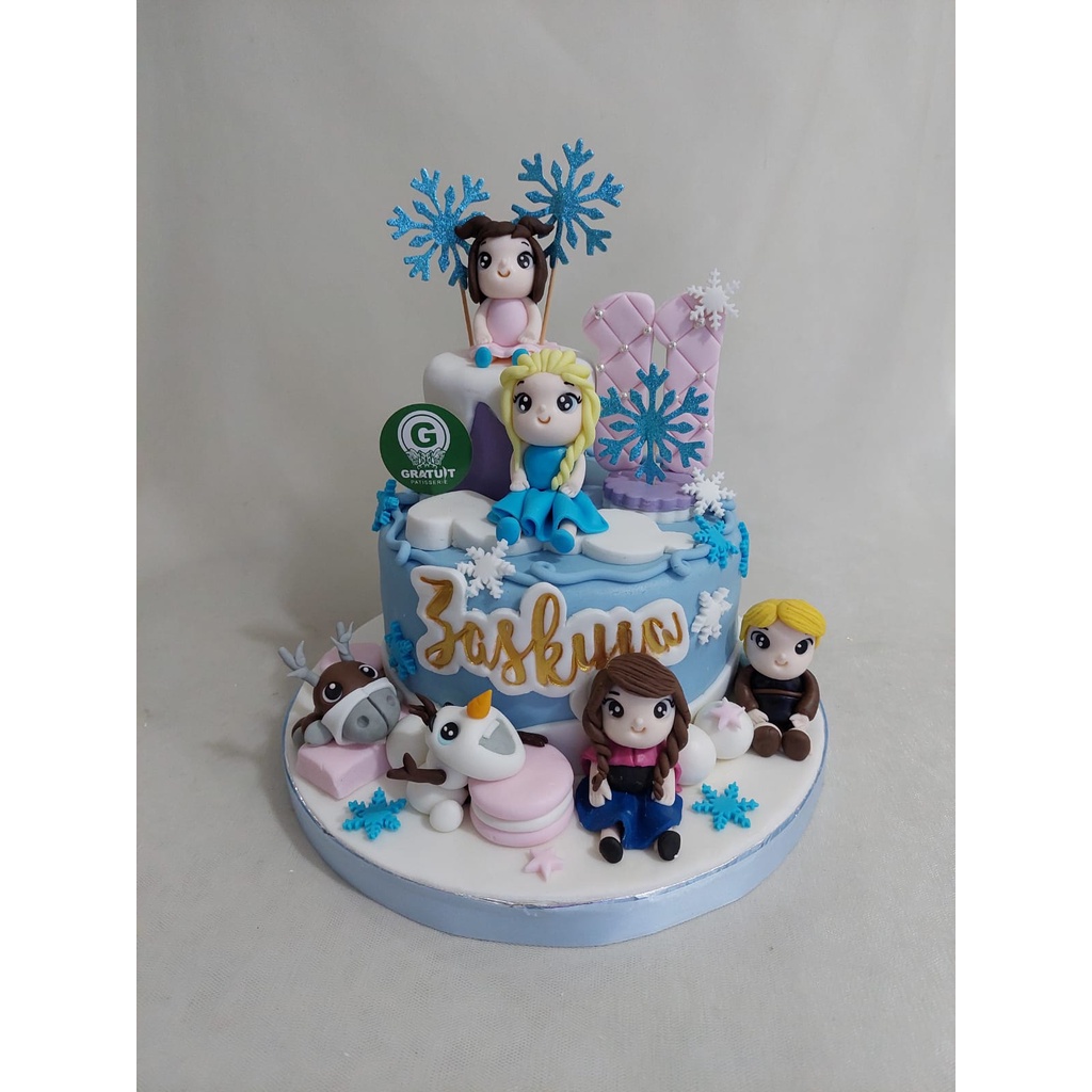 

ELSA FROZEN BIRTHDAY CAKE / KUE ULANG TAHUN