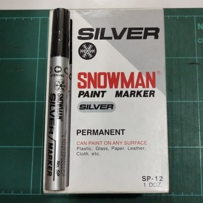 

Wow Spidol Paint Marker Silver Sp-12 Snowman Hemat