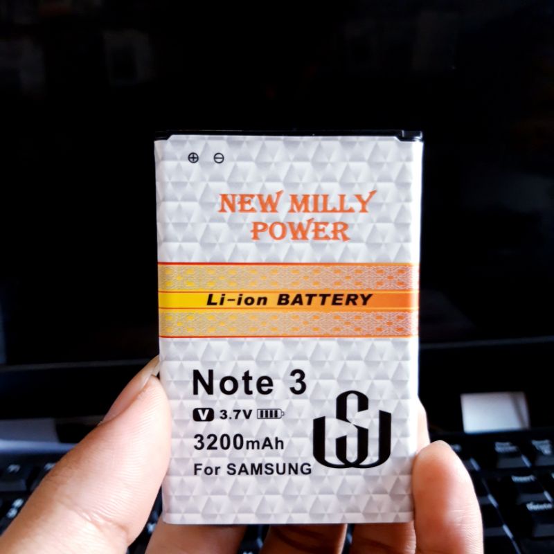 Baterai Li-ion New Milly power Samsung Note 3