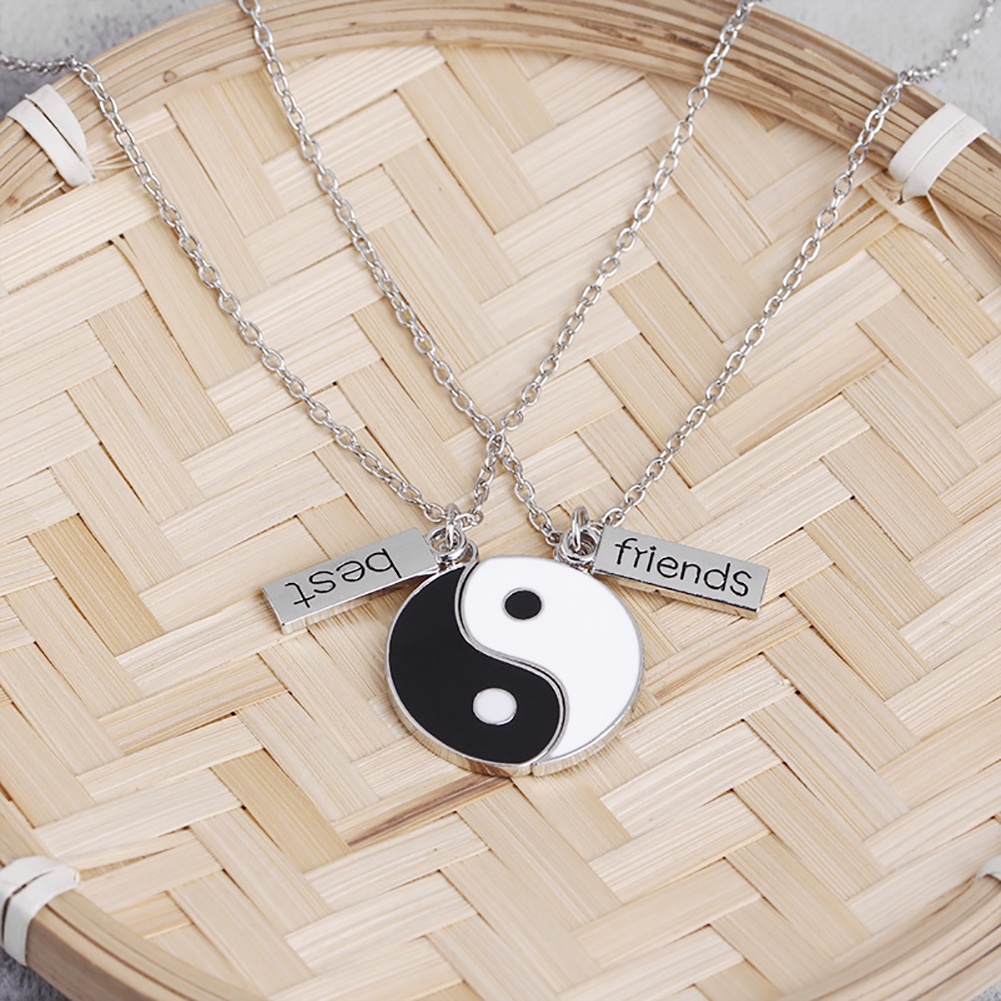 Hu Hu Hu Hu Hu Alat Bantu Pasang Kacamata♡ Kalung Rantai Dengan Liontin Simbol Yin-yang Untuk Hadiah