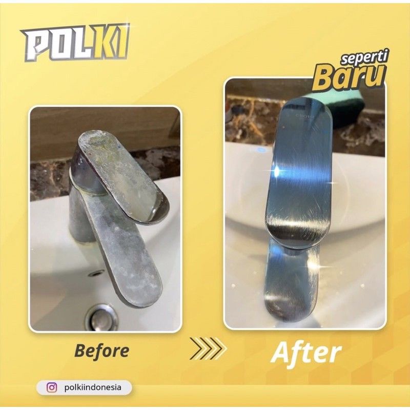 POLKI Pembersih Kerak Serbaguna / Kaca / Panci Stainless Steel / 100ml