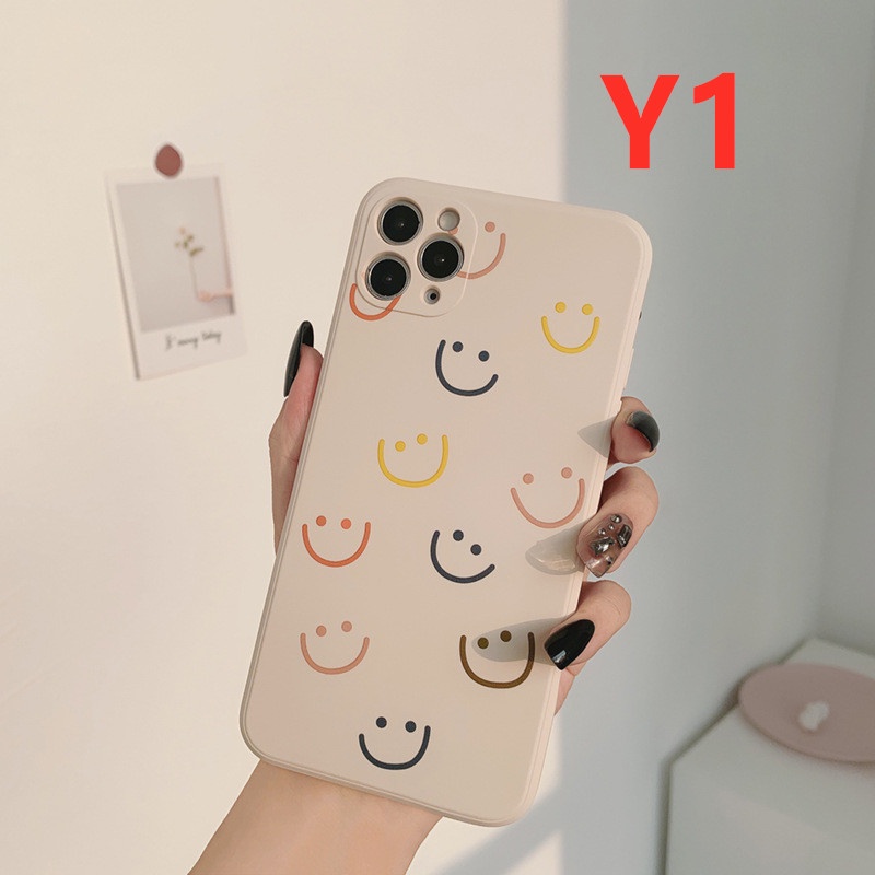Cute Bear Soft Case Oppo Reno 6 A16 A5s A12 A54 A74 A35 A53 2020 A94 A33 2020 A31 2020 A32 A3s A7 A11 A5 A9 2020 A74 A12e Reno 5 4 Oppo A92 A52 A72 Reno4F Reno 4 Lite A93 F17Pro Smiley Protective Cover-Y1