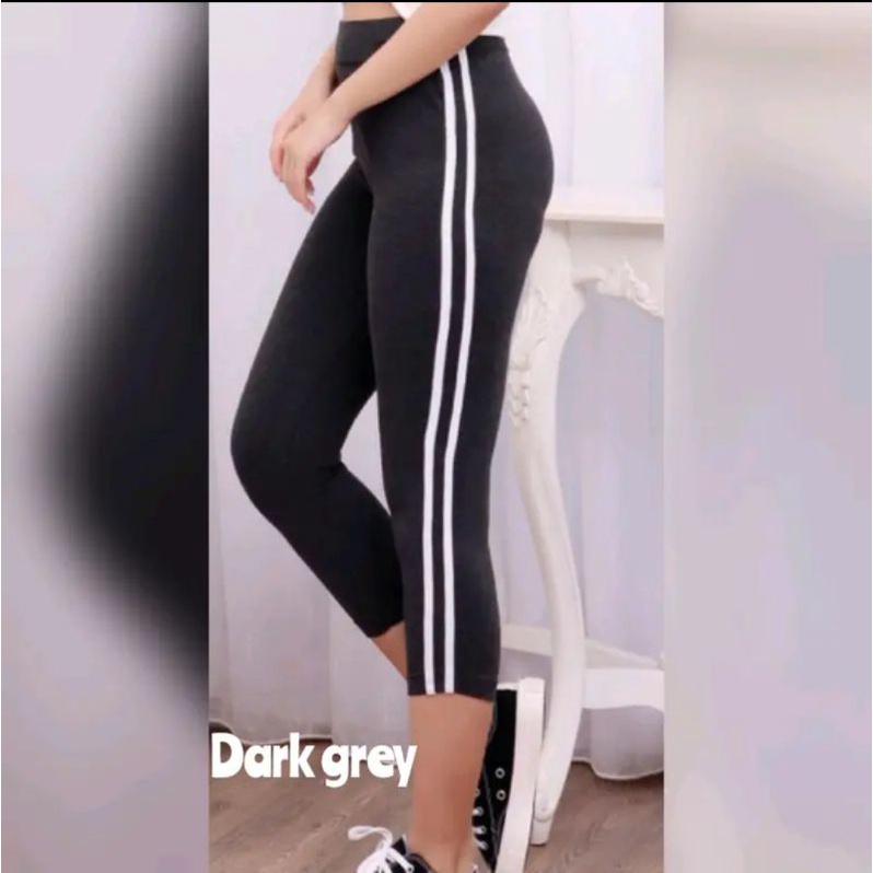 Celana wanita 7/8 list import / celana legging wanita 7/8