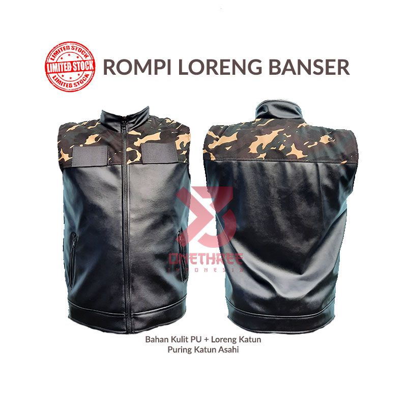 Rompi Vest Loreng Banser