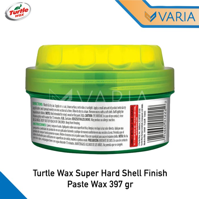 Turtle Wax Super Hard Shell Finish Paste Wax 397 gr Pengkilap Mobil