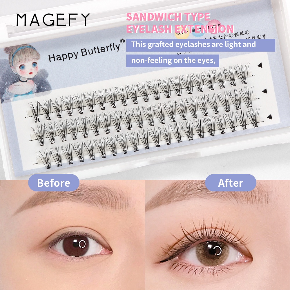 Bulu Mata Tanam Eyelash Extension EXTRA 7163-10P/10mm Kecantikan Set