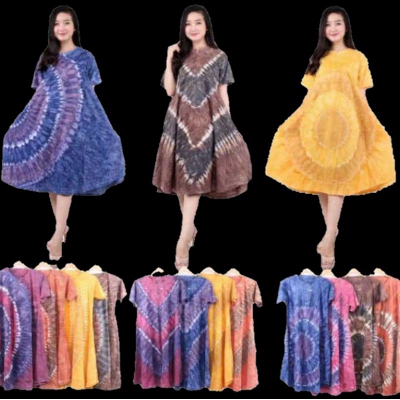 Daster murah jumbo/Daster jumbo ld 120/Daster Bali/Daster Batik Bahan kaos/Daster Kekinian