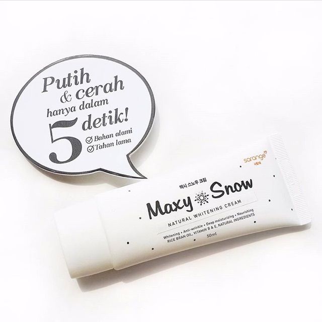 Sarange maxy snow natural whitening cream