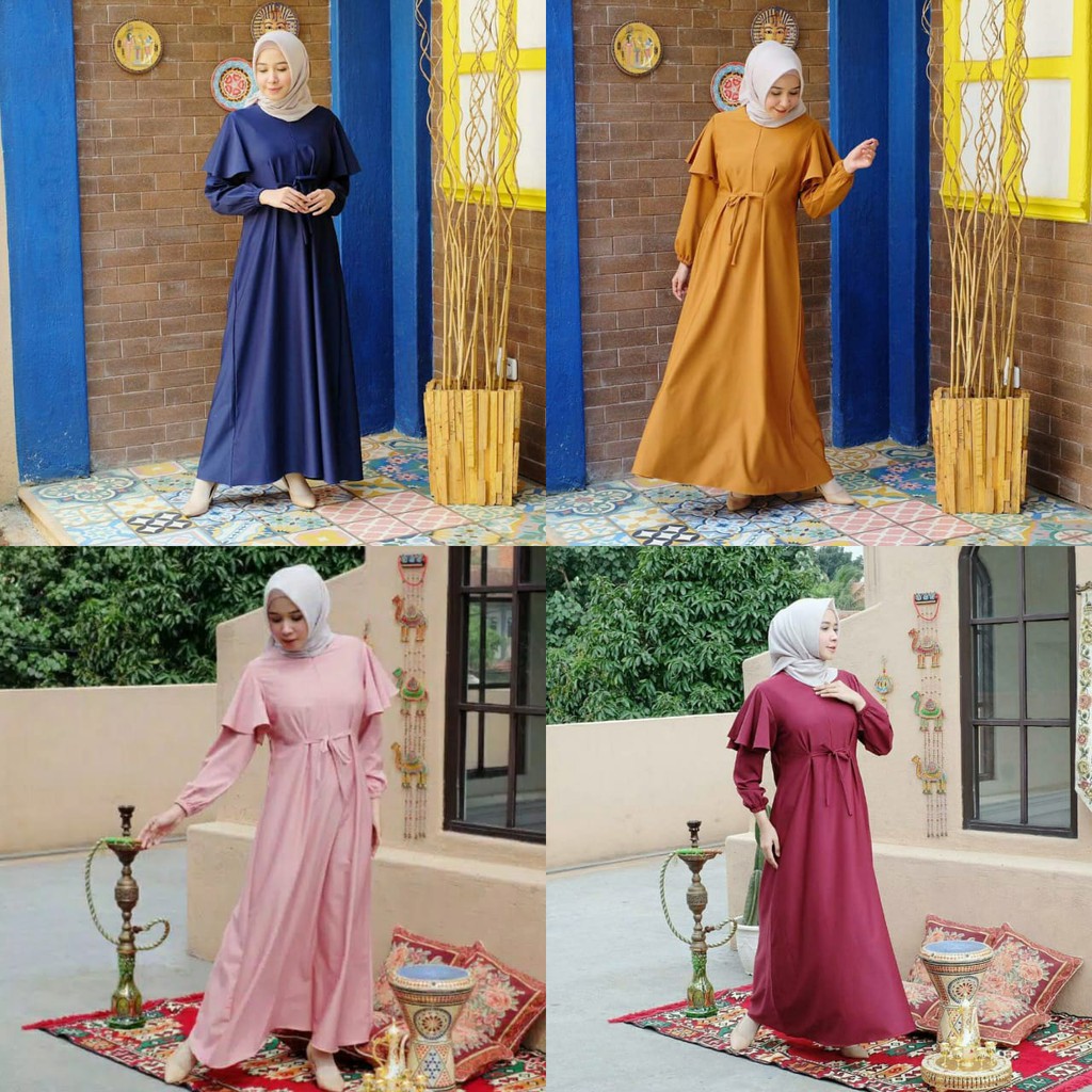 Bisa COD FIZA MAXI – Gamis murah Baju muslim wanita Dress muslim Dailywear