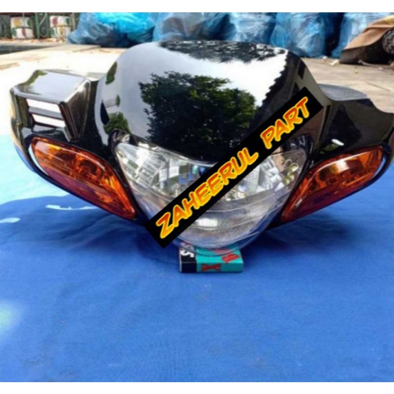 batok belakang depan satria hiu 1 set lampu dan sen satria malaysia