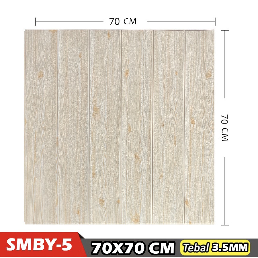 Wallpaper Dingding 3D Foam Motif Batu Bata 70 x 77 CM Dekorasi Dinding Kamar  Murah-KAYU 3mm SMBY-5