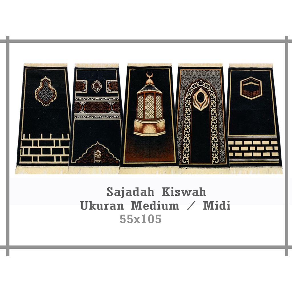 Sajadah Spiegel Kiswah Tebal Premium Midi / Medium 55x105