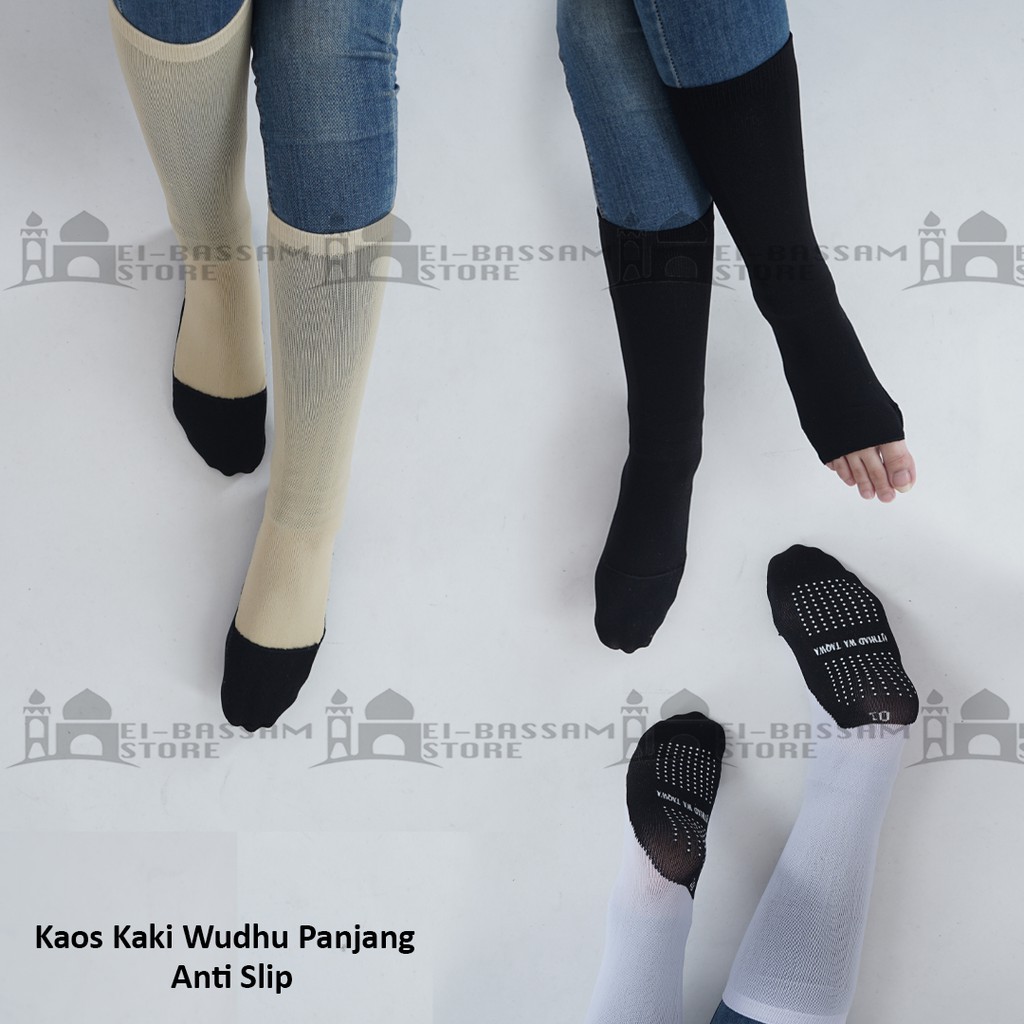 Kaos Kaki Wudhu Panjang Anti Slip Ijtihad