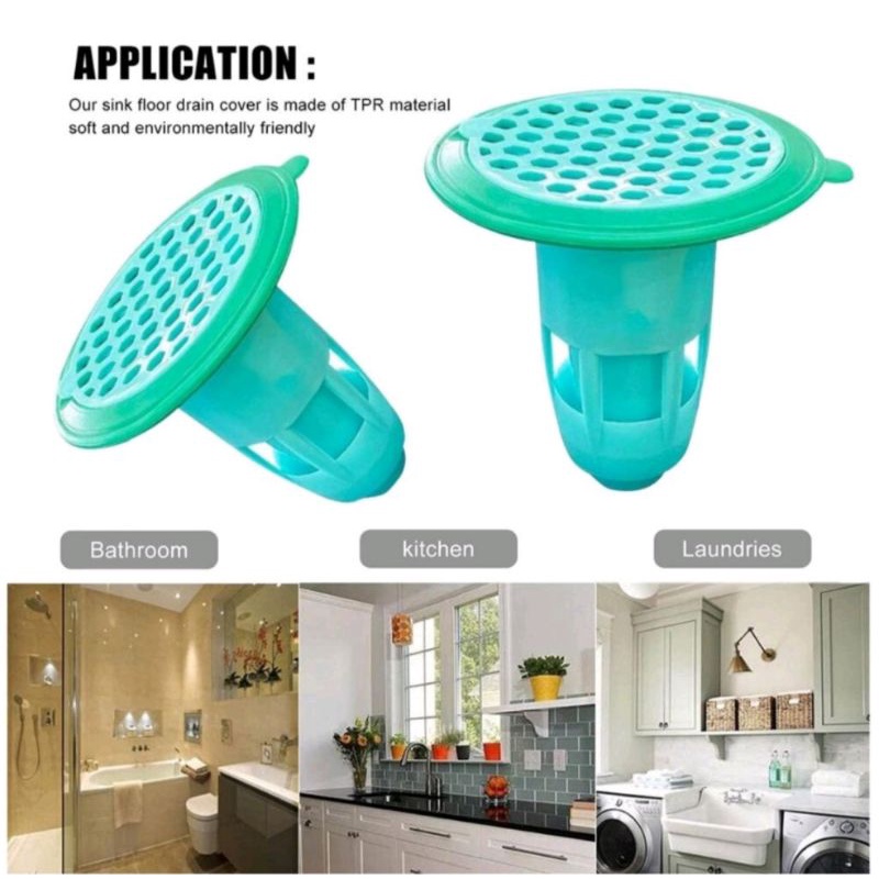 SARINGAN DRAINASE PENUTUP LUBANG KAMAR MANDI WASTAFEL ANTI BAU