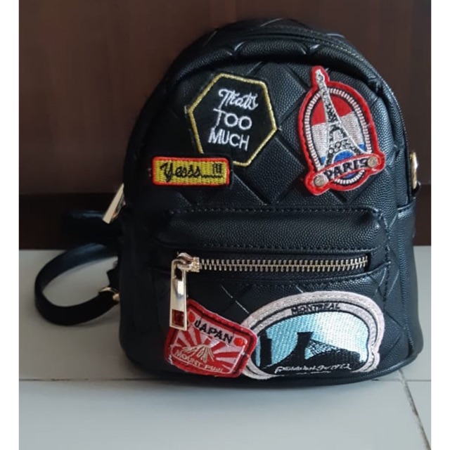 Aldo tas ransel hitam original preloved