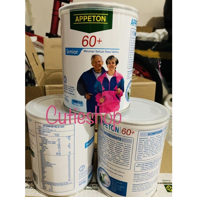 

[COD] Appeton 60+ 400 gram susu lansia susu orang tua vanila vanilla vanilla [COD]