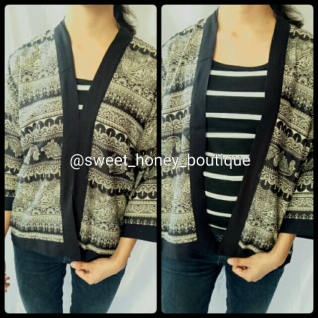 Sweet Honey ~ Cardigan Etnik Bali Cardi Bali Outer Cardi Etnik [Bisa COD Bayar di Tempat]