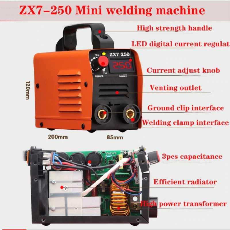 LEANOLOG Alat Mesin Las Mini Welding Machine 250 AMP - ZX7-250