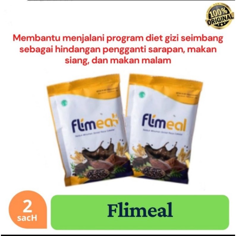 

FLIMEAL Sachet BPOM HALAL -- By Flimty Fiber Minuman Meal