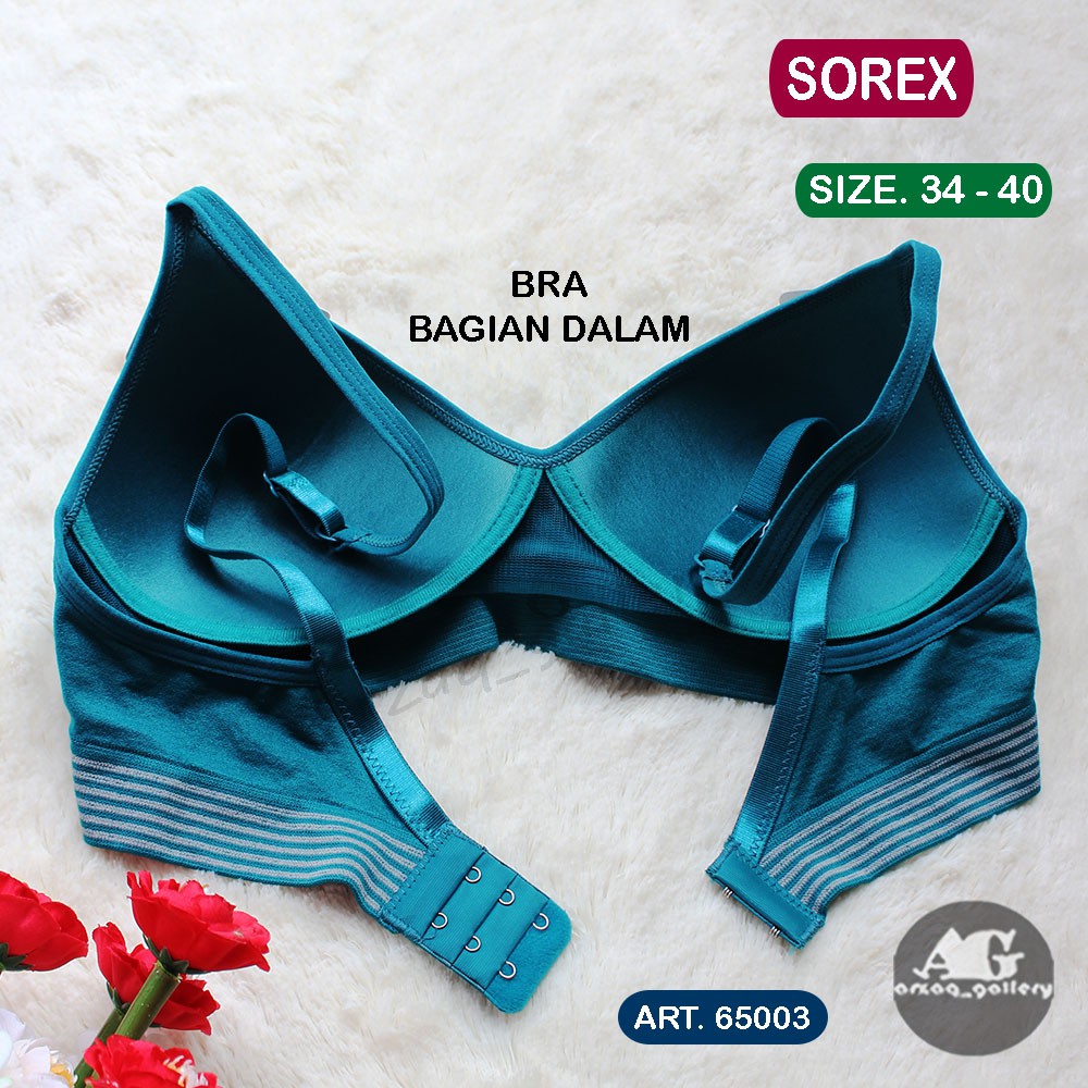 BH SOREX 65003 TANPA kawat Sport Bra sorex kancing dua casual comfort | Pakaian Wanita |Pakaian Dalam |Bra | Bh