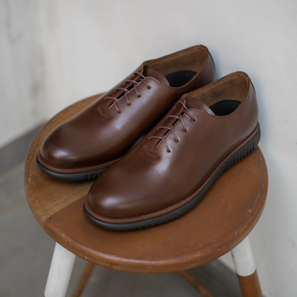 Sepatu Pria / Sepatu Kulit / Sepatu Formal / Sepatu Pantofel Malta 02 Brown